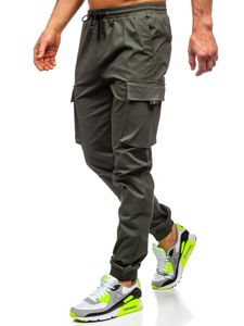 Kaki pantalon jogger cargo pour homme Bolf 701   