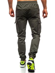 Kaki pantalon jogger cargo pour homme Bolf 701   