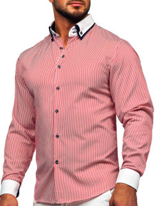 La chemise business avec les manches longues pour homme bordeaux Bolf 0909