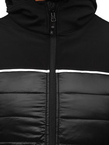 Le blouson de transition pour homme noir Bolf K104