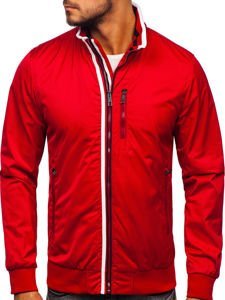 Le blouson de transition pour homme rouge Bolf K01