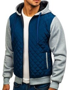 Le blouson de transition sportif pour homme bleu foncé Bolf a91