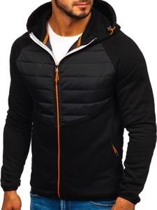 Le blouson de transition sportif pour homme noir Bolf KS1885