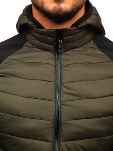 Le blouson de transition sportif pour homme vert Bolf LY1003