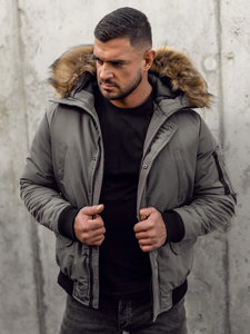 Le blouson d'hiver pour homme graphite Bolf 2019