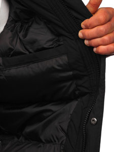 Le blouson d'hiver pour homme noir Bolf 27M8100