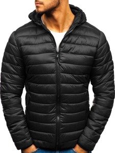 Le blouson d'hiver sportif pour homme noir Bolf LY1001