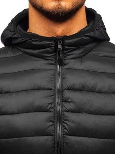 Le blouson d'hiver sportif pour homme noir Bolf LY1001