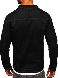 Le blouson en jean pour homme noir Bolf MJ510N