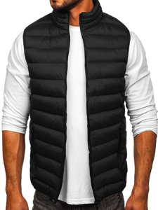 Le gilet matelassé pour homme noir Bolf 5M711