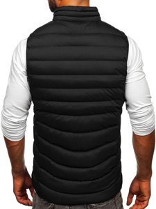 Le gilet matelassé pour homme noir Bolf 5M711