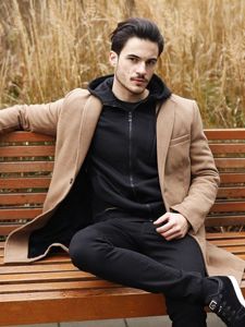 Le manteau d'hiver pour homme camel Bolf 1047A