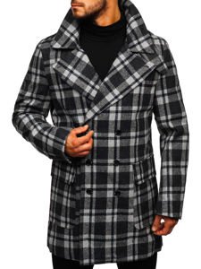 Le manteau d'hiver pour homme gris Bolf 1115