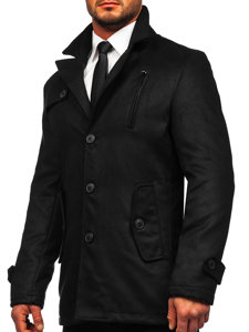 Le manteau d'hiver pour homme noir Bolf 3127