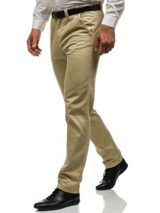 Le pantalon chino pour homme beige Bolf 6190