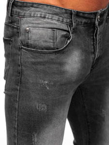 Le pantalon jean slim fit pour homme noir Bolf MP0056G