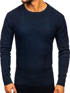 Le pull pour homme bleu foncé Bolf H1937