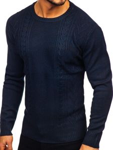 Le pull pour homme bleu foncé Bolf H1937