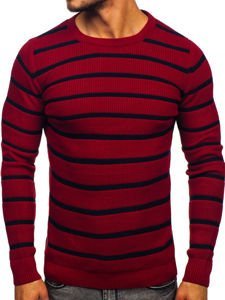 Le pull pour homme bordeaux Bolf 4356