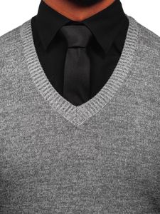 Le pull sans manches pour homme gris Bolf 8121