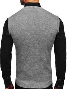 Le pull sans manches pour homme gris Bolf 8121