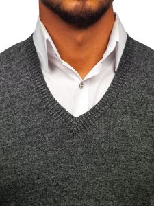 Le pull sans manches pour homme noir Bolf 8121