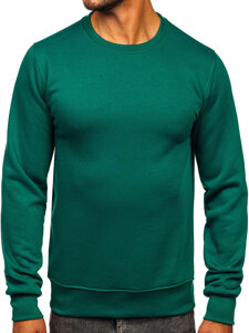 Le sweat-shirt sans capuche pour homme vert Bolf 2001