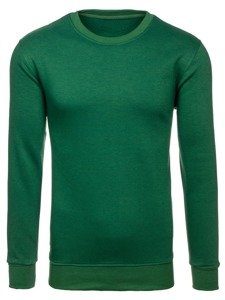 Le sweat-shirt sans capuche pour homme vert Bolf 2001