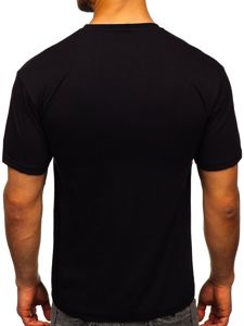 Le t-shirt imprimé pour homme Noir Bolf 14333