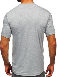 Le t-shirt imprimé pour homme gris Bolf 14204