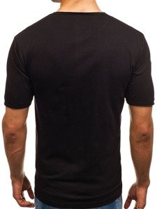 Le tee-shirt imprimé pour homme noir Bolf 6295