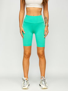 Legging court côtelé pour femme vert menthe Bolf 5YY734