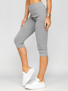 Legging court pour femme gris Bolf YW01045