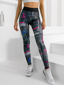 Legging noir pour femme Bolf 20668 