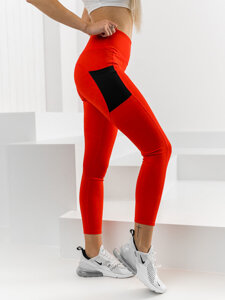 Legging pour femme rouge Bolf XL009