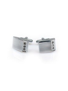 Les boutons de manchette argent Bolf S017