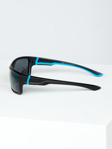 Lunettes de soleil noir-bleu Bolf MIAMI6