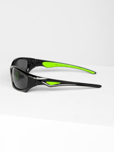 Lunettes de soleil noir-vert Bolf MIAMI4