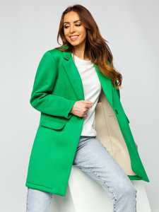 Manteau court pour femme vert Bolf 20672