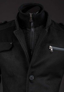 Manteau d'hiver pour homme noir Bolf