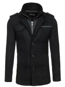 Manteau noir pour homme Bolf 8856C