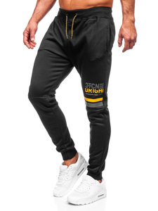 Noir sportif pantalon pour homme Bolf AM108