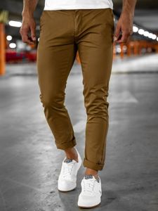 Pantalon chino pour homme camel Bolf 1146