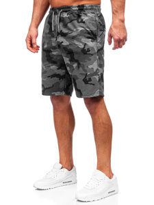 Pantalon court de sport camo pour homme graphite Bolf 8K283