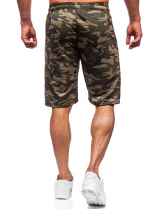 Pantalon court de sport camo pour homme kaki Bolf JX700