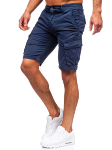 Pantalon court short cargo pour homme bleu foncé Bolf YF2222