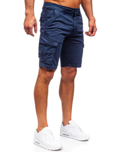 Pantalon court short cargo pour homme bleu foncé Bolf YF2222