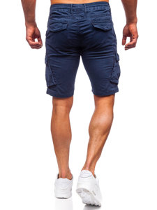 Pantalon court short cargo pour homme bleu foncé Bolf YF2222