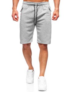 Pantalon court sportif gris pour homme Bolf JX130 