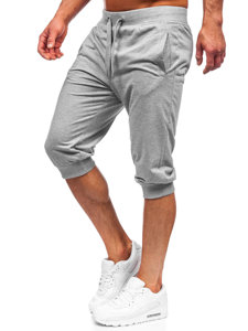 Pantalon court sportif gris pour homme Bolf K10002